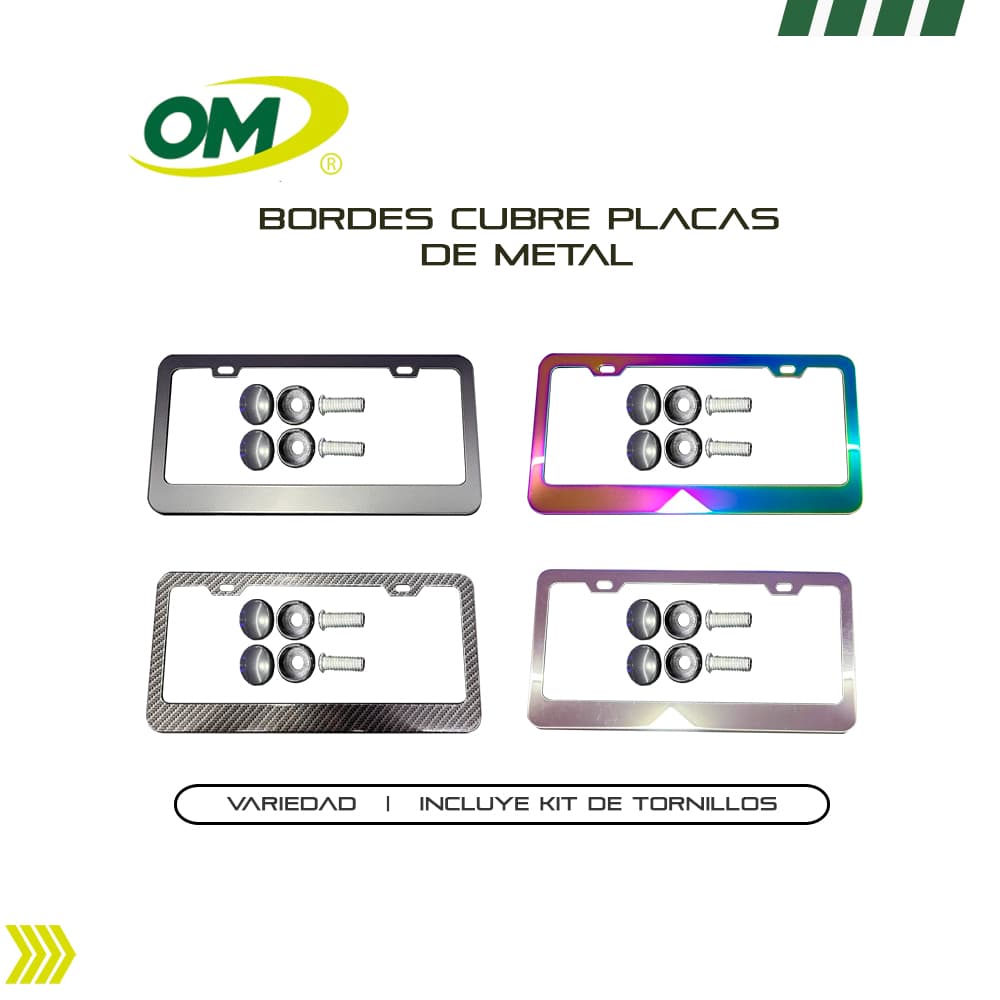 BORDE CUBRE PLACA DE METAL